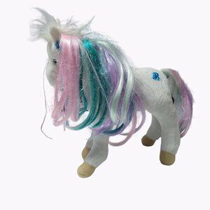 Douglas Cuddle Toy Rainbow Princess Horse 12 inch Plush Stuffed Animal Ribbons